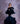FOR HIRE Elastic Navy Dark Blue Maternity Photoshoot Tulle Dress "Sheryl"