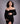 FOR HIRE Elegant and Simple Black Elastic Maternity Dress "Felicity"