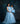 For Hire / rent Tulle Maternity Photoshoot Baby Shower Dress " Crystal " Blue with Girls matching dress